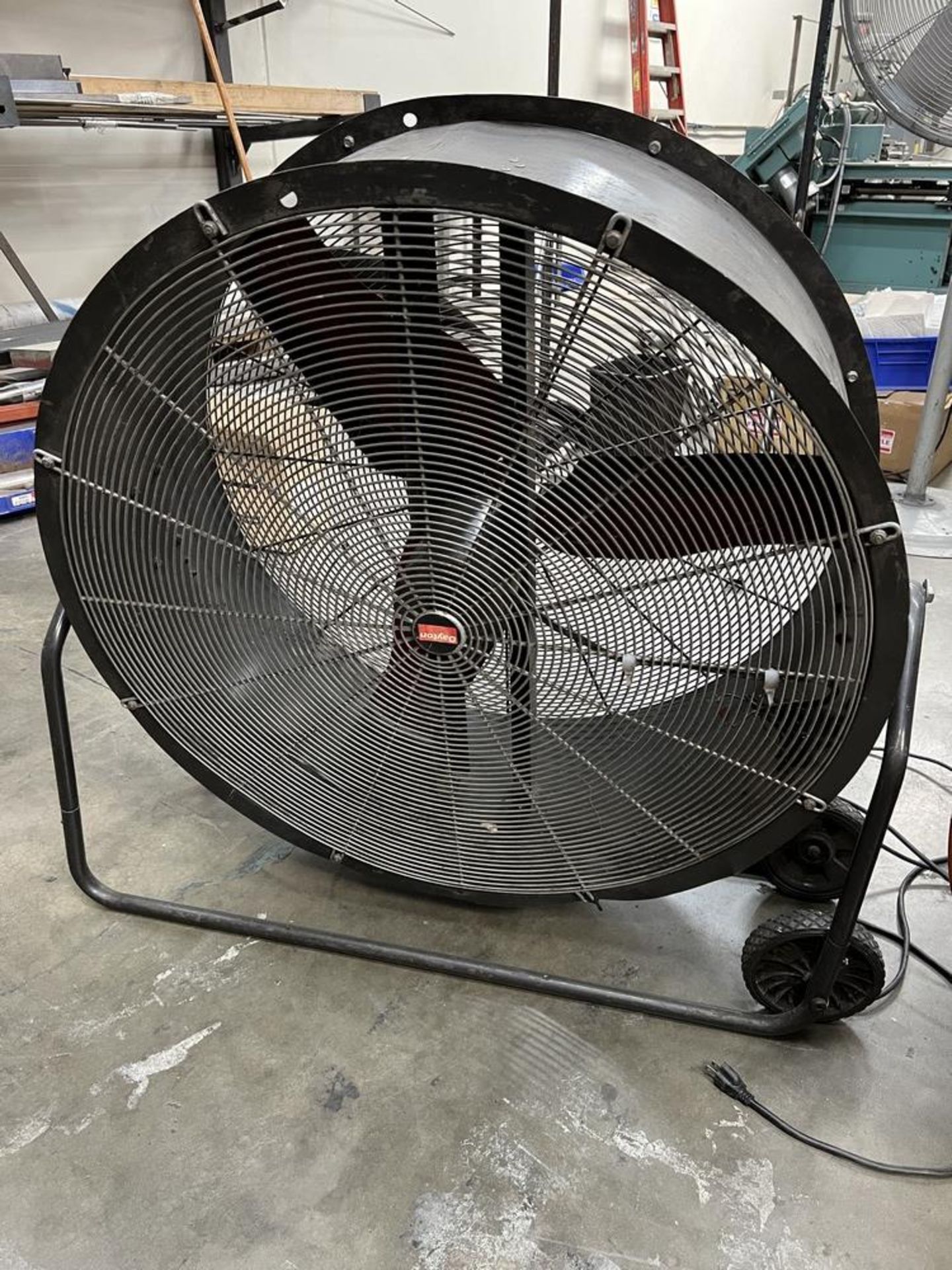 (2) Industrial Shop Fans (1) 39" & (1) Dayton 38" & (1) Max Air Pro 32" - Image 2 of 6