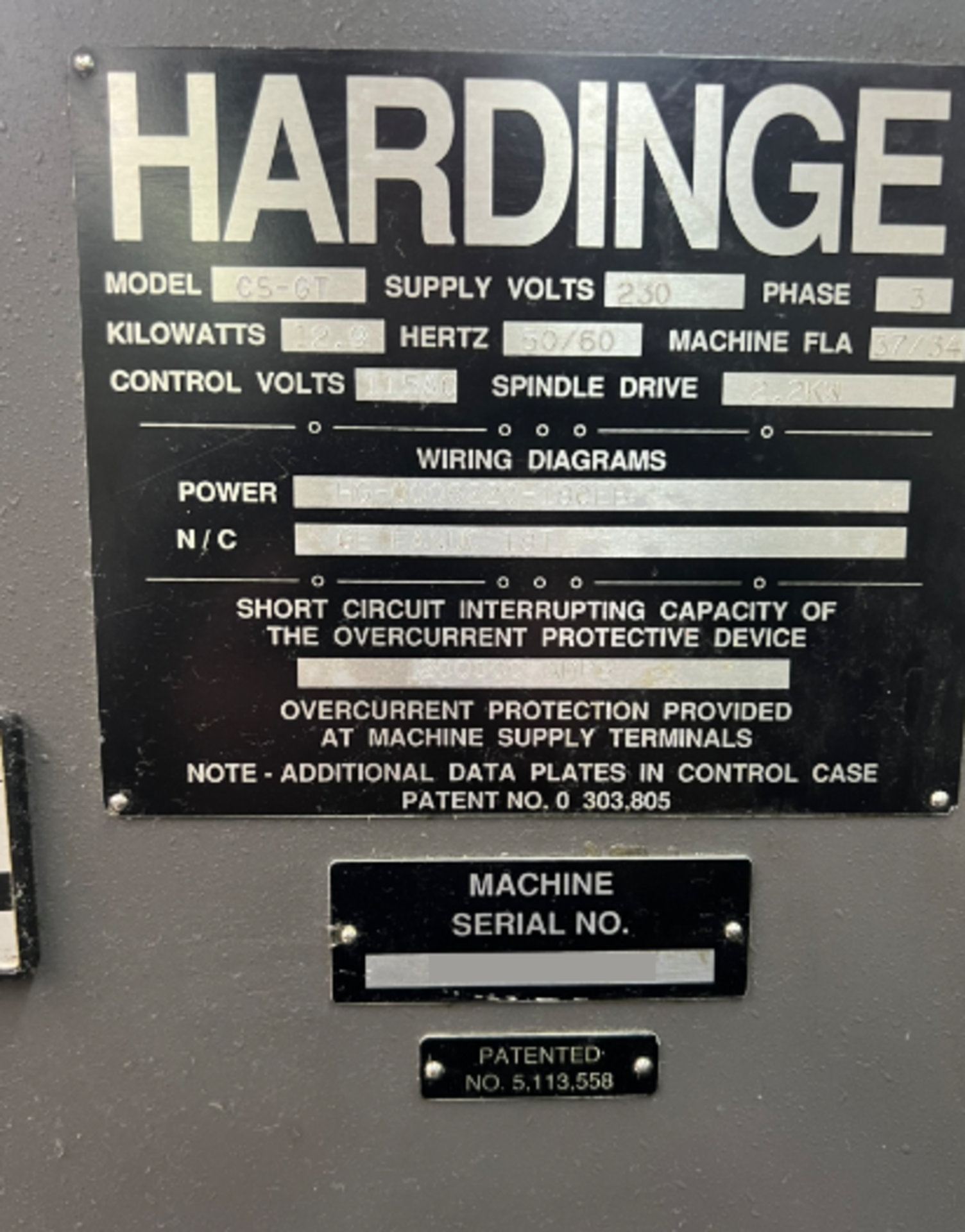 1996 Hardinge GT27-1, CNC Gang Lathe - Image 11 of 13