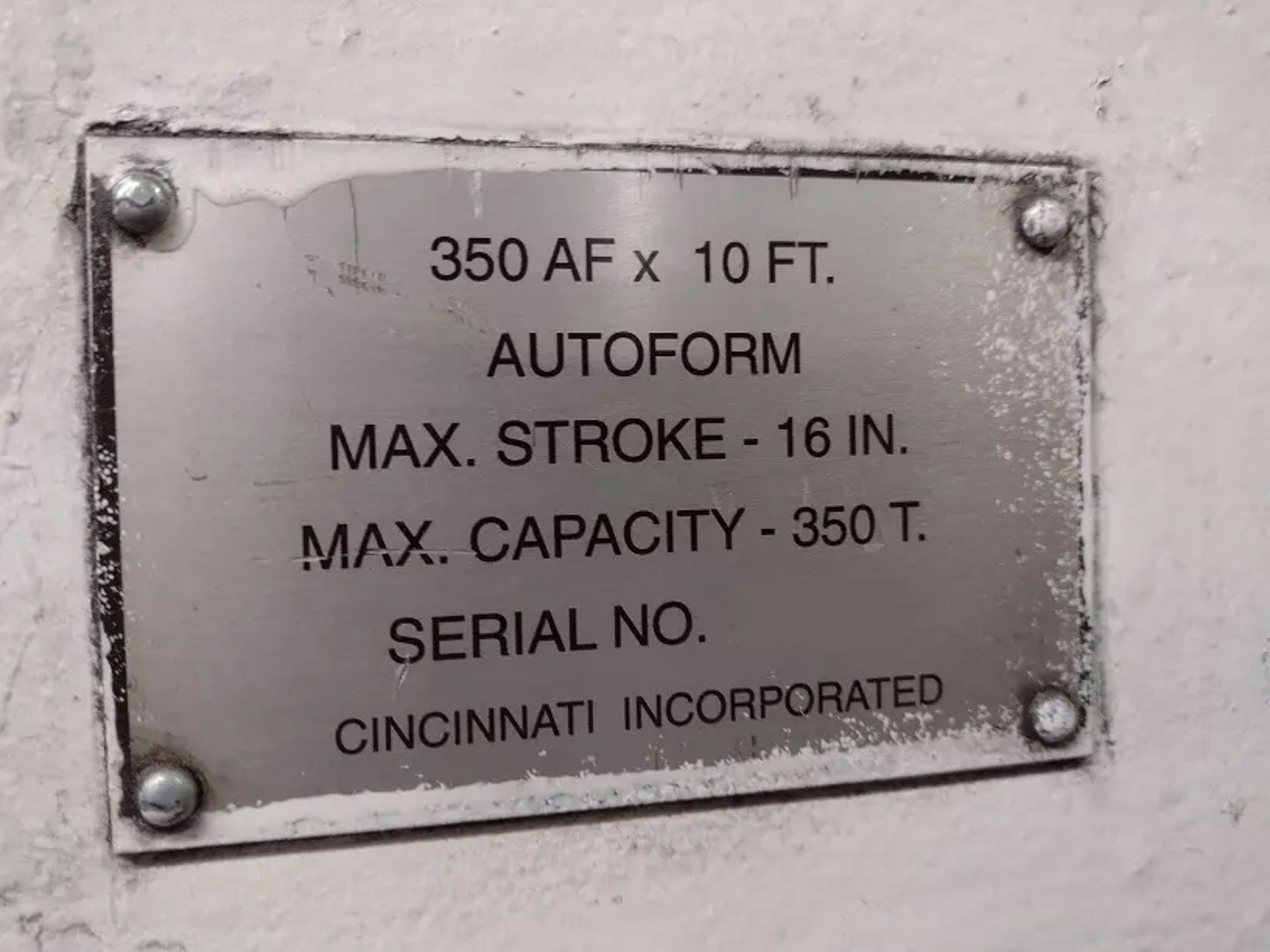 1998 Cincinnati 350AF10,350 Ton x 12' Hydraulic Press Brake - Image 15 of 16