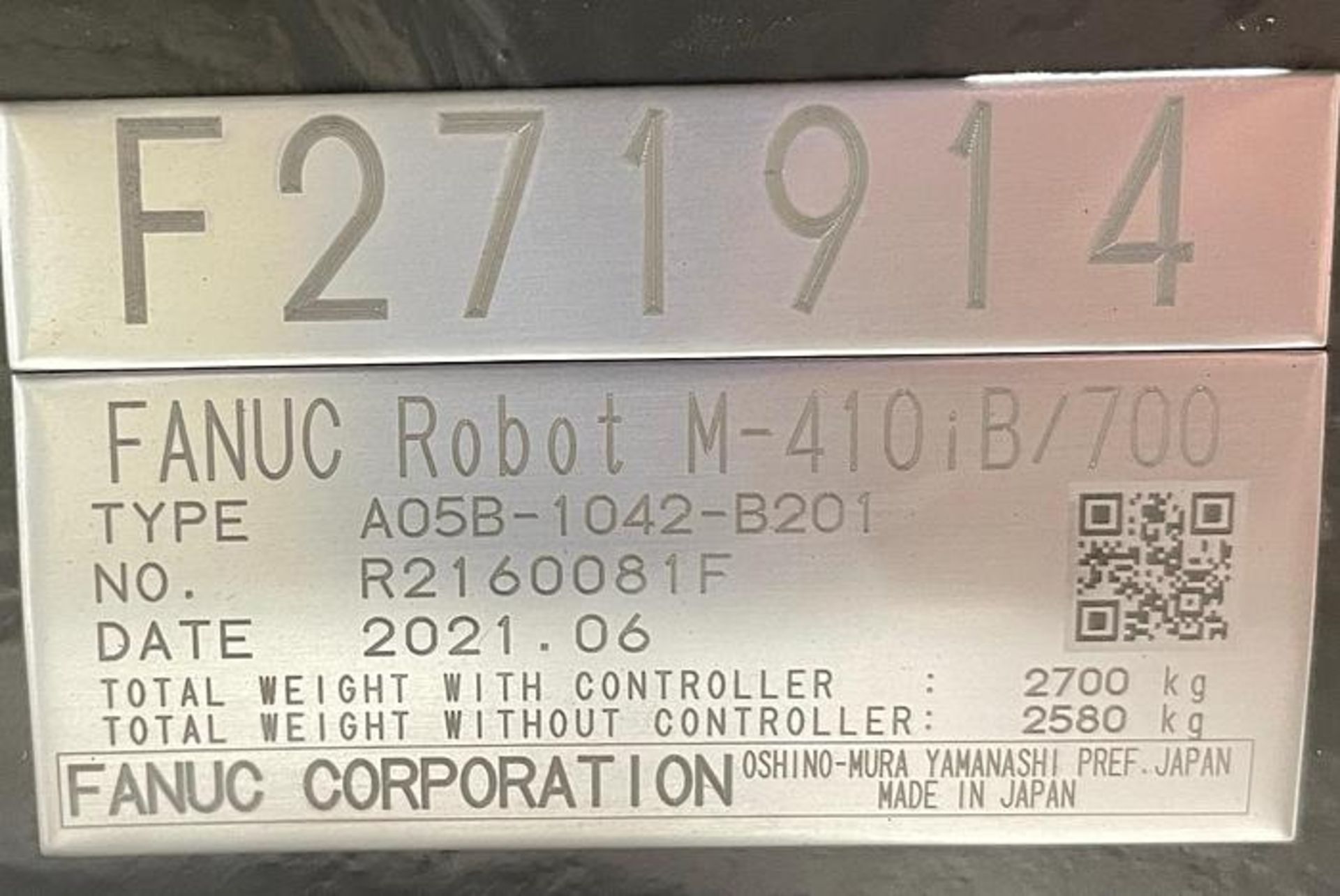 2021 Fanuc M-410iB, Palletizing Robot - Image 8 of 9