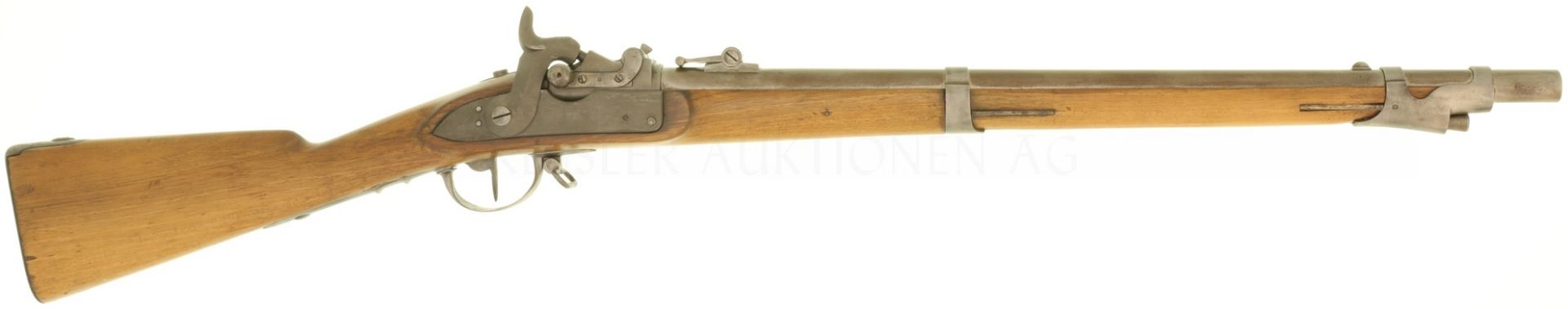 Infanteriegewehr, Auguste Francotte à Liége, Mod. 1842/59/67, gekürzt, Kal. 18mmRF