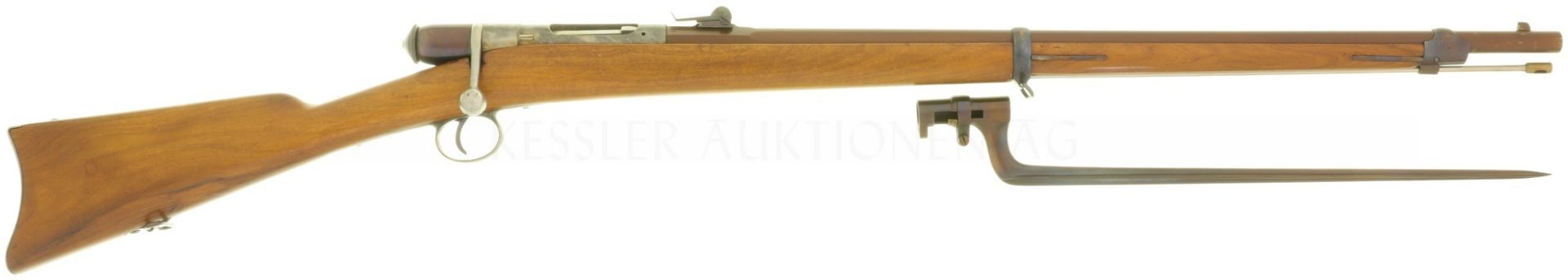 Kadettengewehr, Vetterli 1870, Typ II, aufgerüstet, Kal. 10.4mmRF