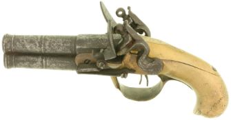 Doppelläufige Steinschlosstaschenpistole, Mouthon, Kal. 10mm