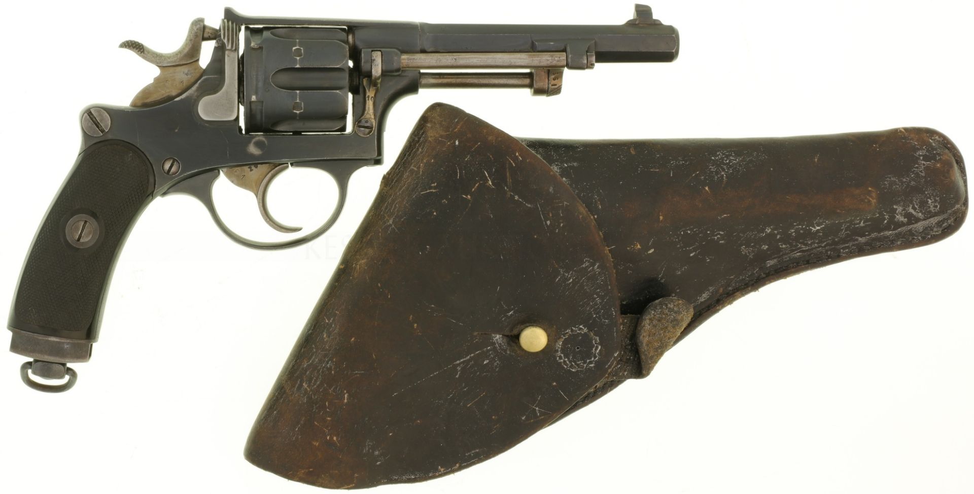 Revolver, W+F Bern, 1882, frühe Ausführung, Polizei, Kal. 7.5mm