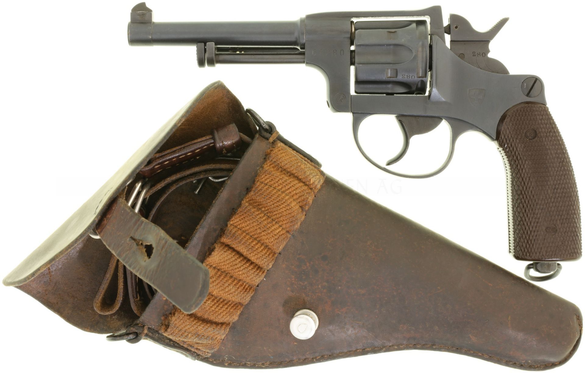 Revolver, Ord. 29, W+F Bern, Kal. 7.5mm