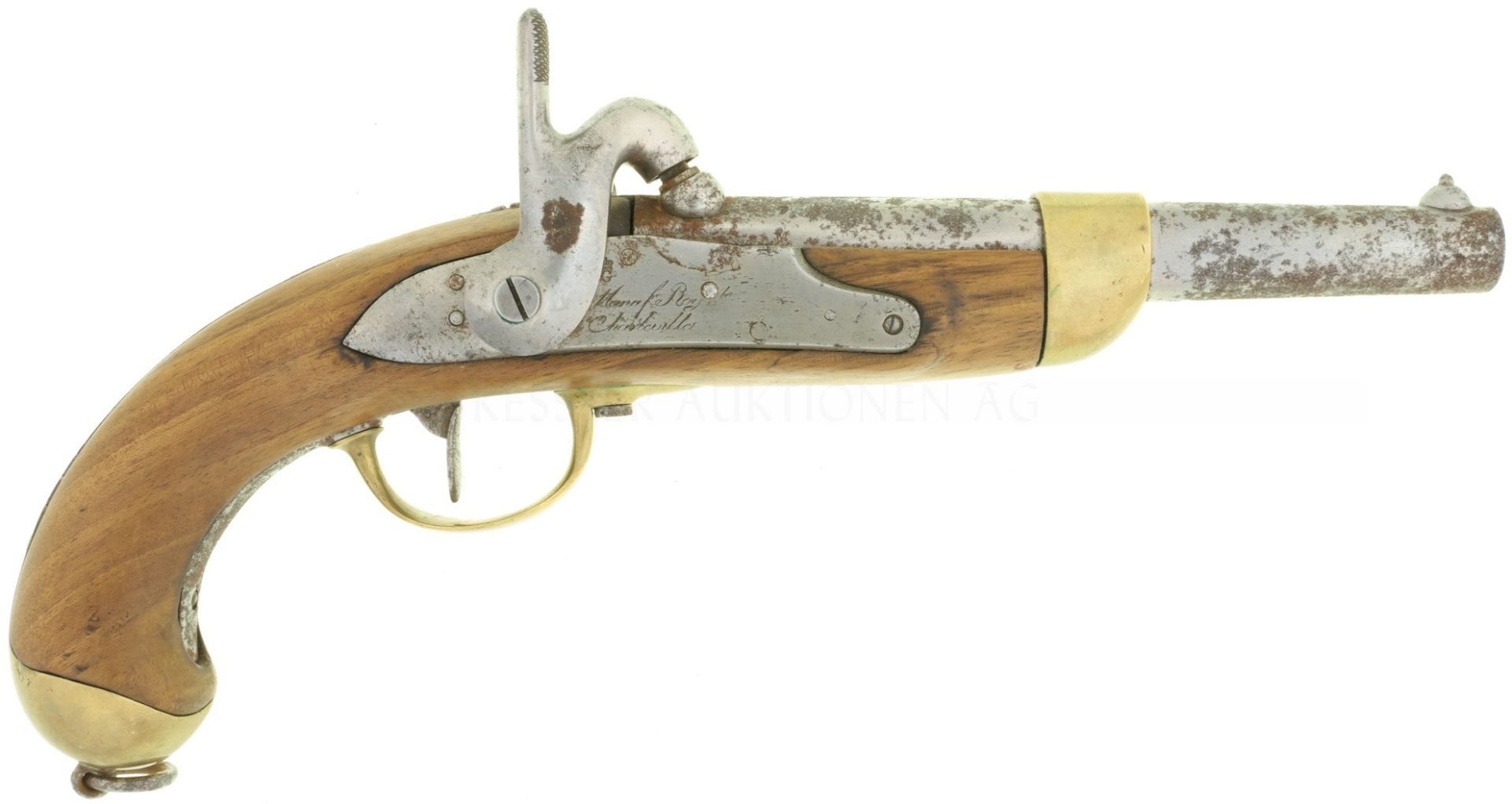Perkussionspistole, Kavallerie Mod.1822bis, Kal. 17.6mm