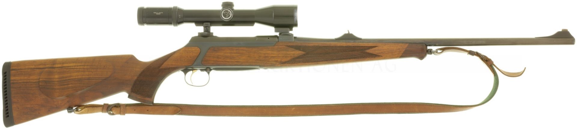 Repetierbüchse, Sauer 200, Linksriegel und -schäftung, Kal. 7x64