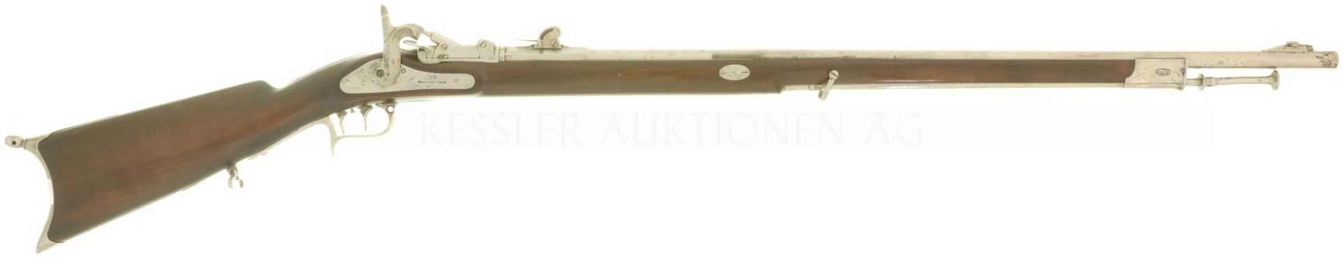 Scharfschützengewehr, ziviler Feldstutzer 1851/67, Kal. 10.4mmRF