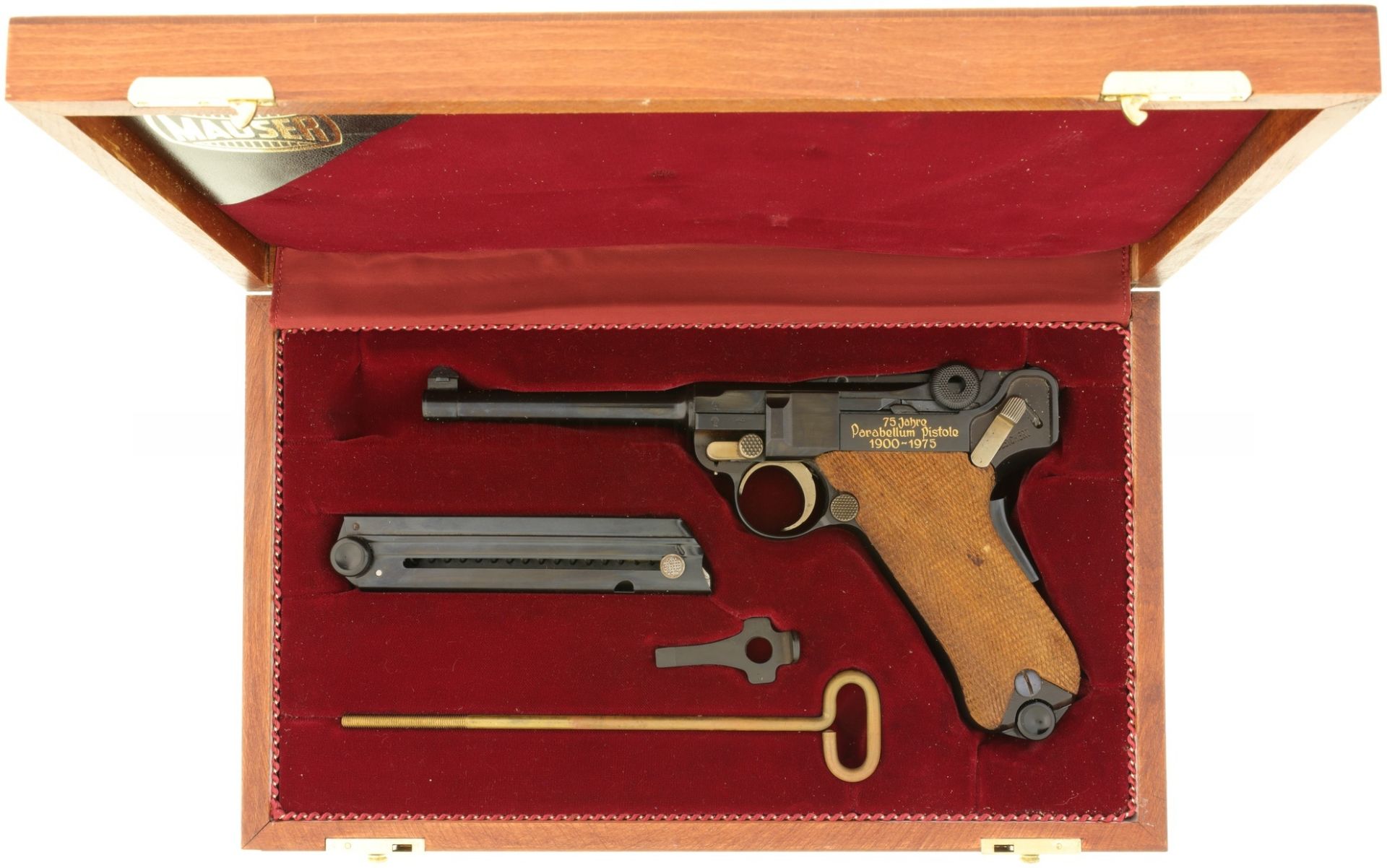 Jubiläumspistole Mauser Parabellum 1900-1975, Kal. 7.65mmPara