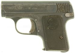 Taschenpistole, Automatic Pistol Victor, Hersteller Arizmendi, Eibar, Kal. 6.35mmBr.