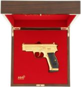Pistole, ASAI, onePRO.45, Super-Luxusausführung "Gold", Kal. .45ACP