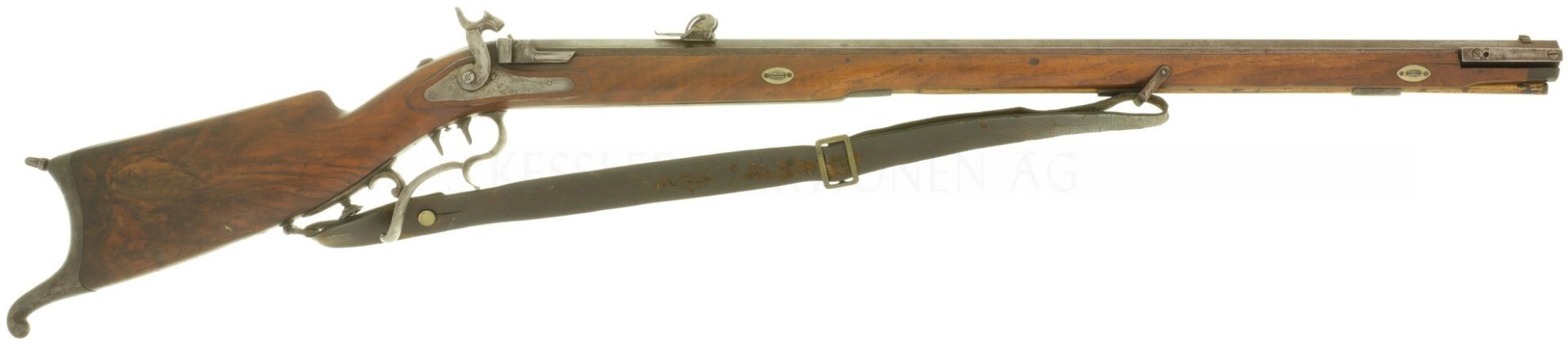 Scharfschützenstutzer, provisorisches Modell 1848, Sauerbrey in Basel, Kal. 10.4mm.