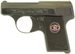 Taschenpistole, Walther Mod. 9a graviert, Kal. 6.35mm