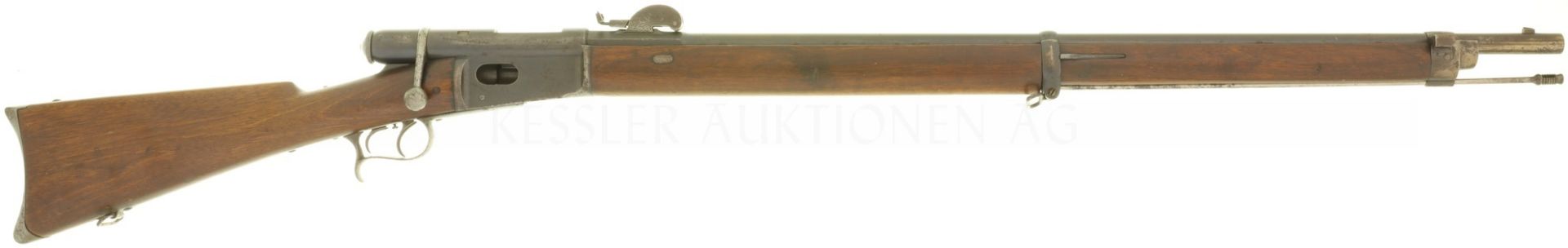 Scharfschützenstutzer, Waffenfabrik Bern, Vetterli M 1881, Kal. 10.4mmRF