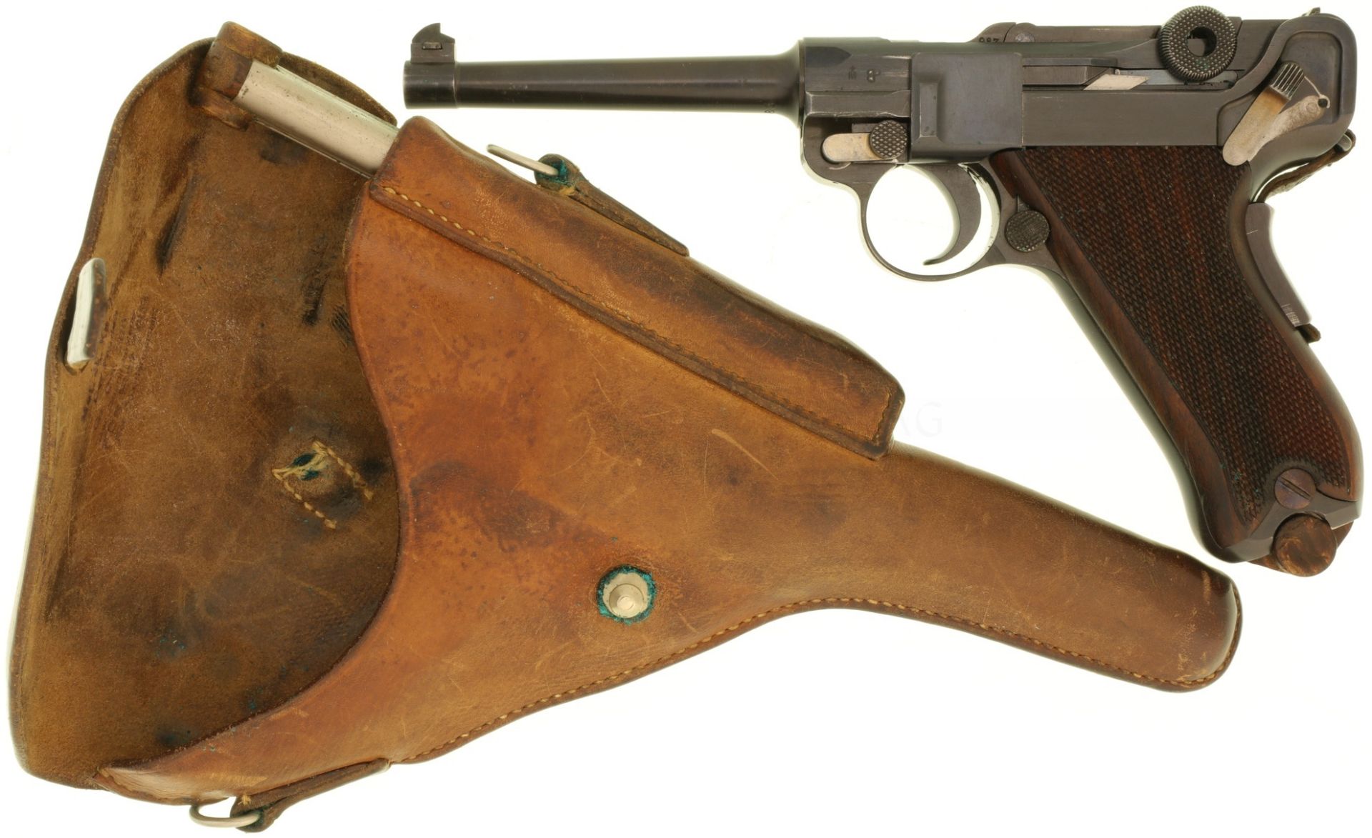 Pistole, Parabellum, Mod. 06 W+F, Schützenwaffe, Kal. 7.65mmP