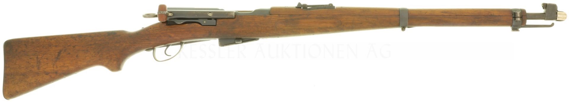 Repetierbüchse, W+F Bern, K00/11, frühe Variante des K11 aus dem Kurzgewehr 00, Kal. 7.55x55