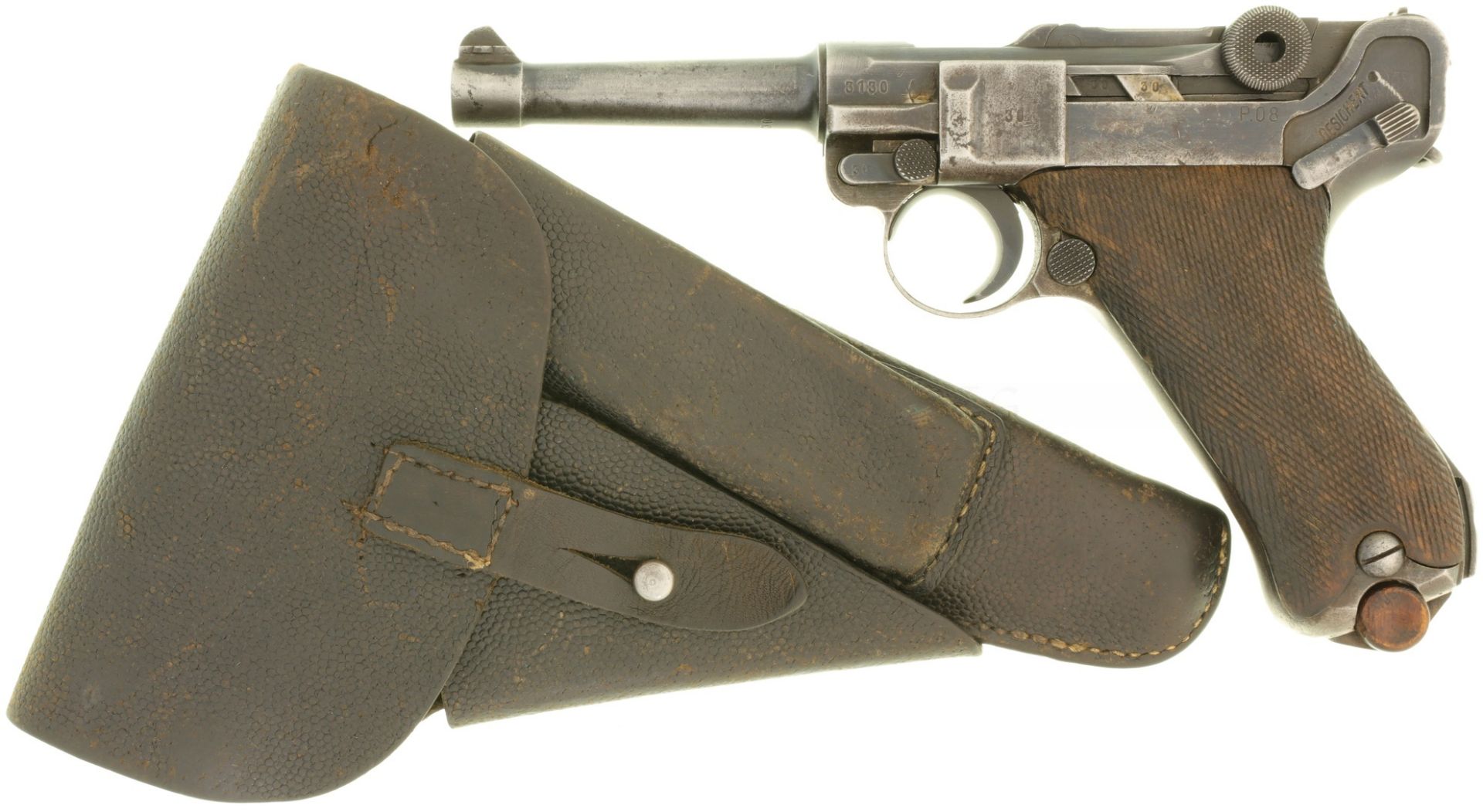 Pistole, byf (Mauser) Mod. P08, 42, Kal. 9mmP