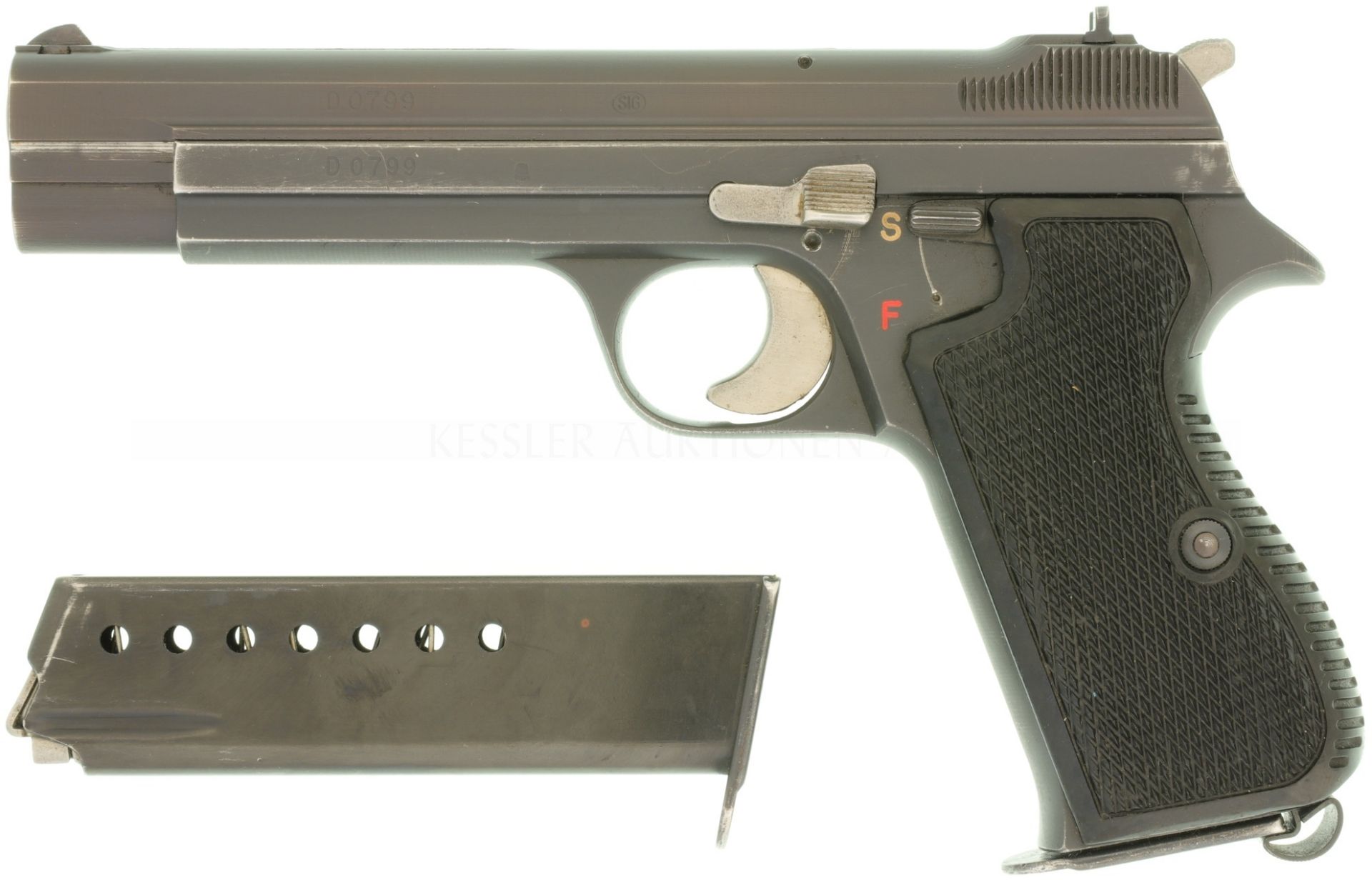 Pistole, SIG P 210-4, Bundesgrenzschutz, Kal. 9mmP