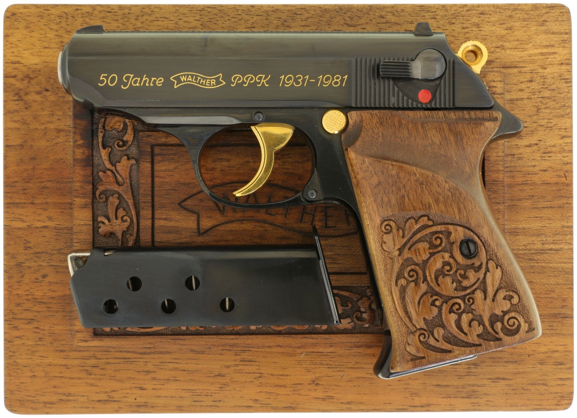 Pistole, Walther PPK, Jubiläumsmodell 50 Jahre PPK, Kal. 9mmK