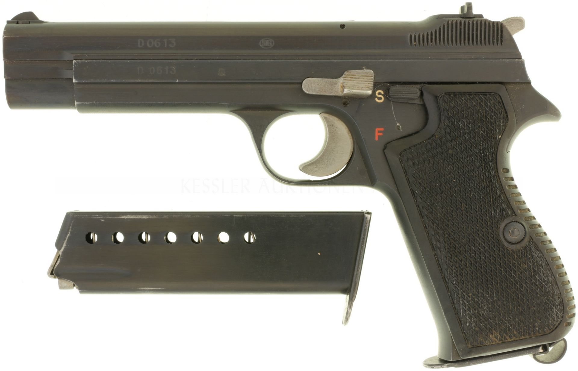 Pistole, SIG P 210-4, Bundesgrenzschutz, Kal. 9mmP