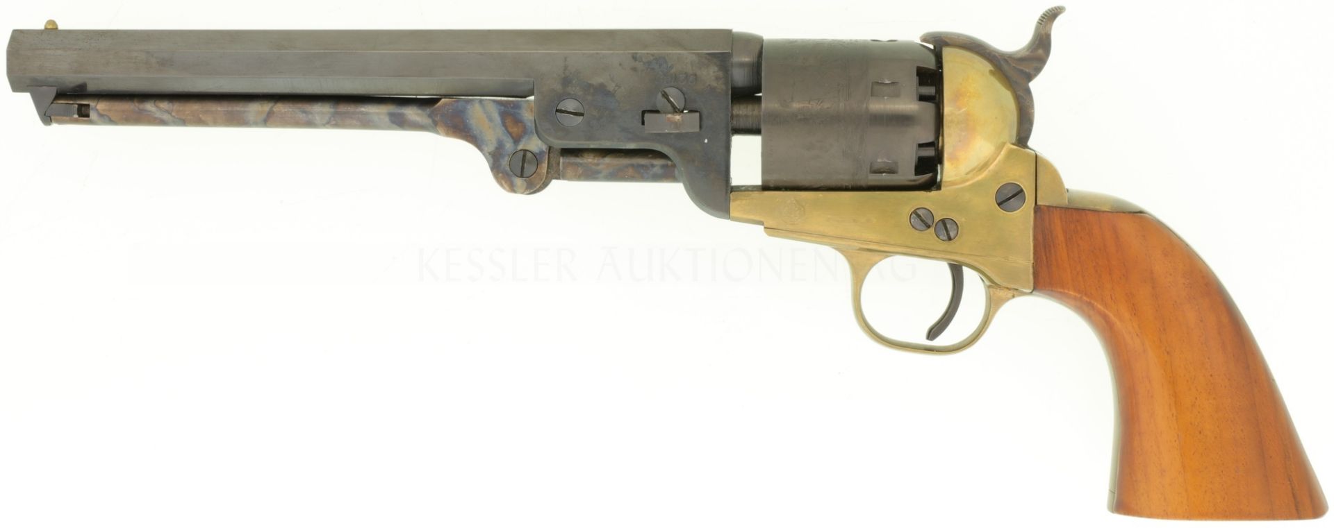 Perkussionsrevolver, Uberti Replica, Colt 1851 Navy, Südstaaten, Kal. .36