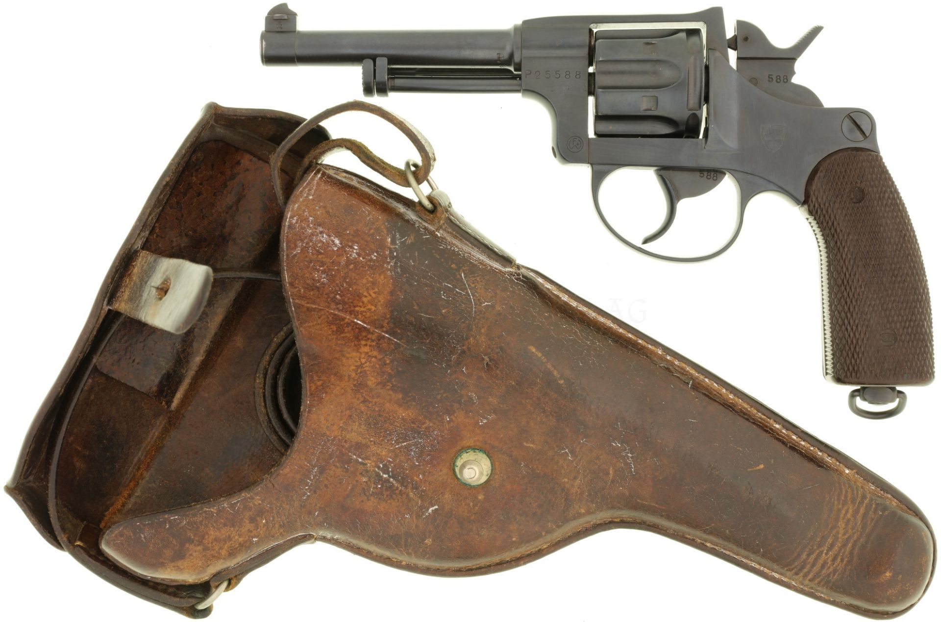 Revolver, Ord. 29, W+F Bern, Grenzwache, Kal. 7.5mm