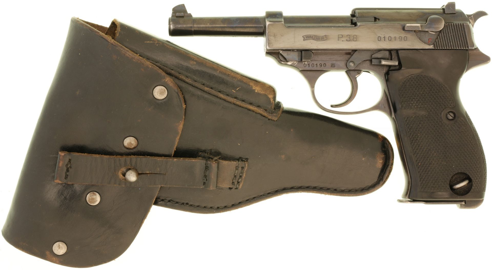 Pistole, Walther P38, 3. Ausführung der 0-Serie, Kal. 9mmP