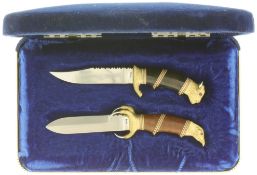 Custom-Miniatur-Messerset, Jim Pugh Texas