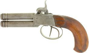 Vorderladerpistole, Bockdoppellauf, Kal. 11mm