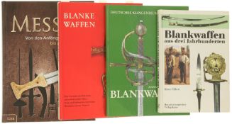 Konvolut von 4 Büchern zu Blankwaffen
