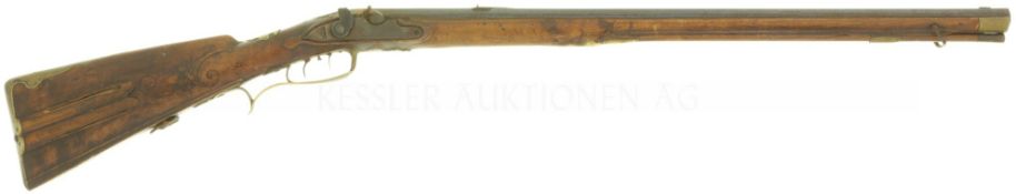 Perkussionsbüchse, deutsch um 1830, Kal. 13mm
