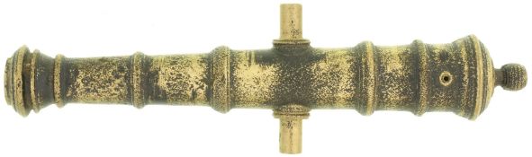 Kanonenrohrmodell, Messingguss