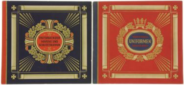 Konvolut von 2 vollständigen Zigarettenbildchen-Sammelheften der Zigarettenfabrik Waldorf-Astoria