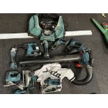Makita rechargeable power tools as shown in photos