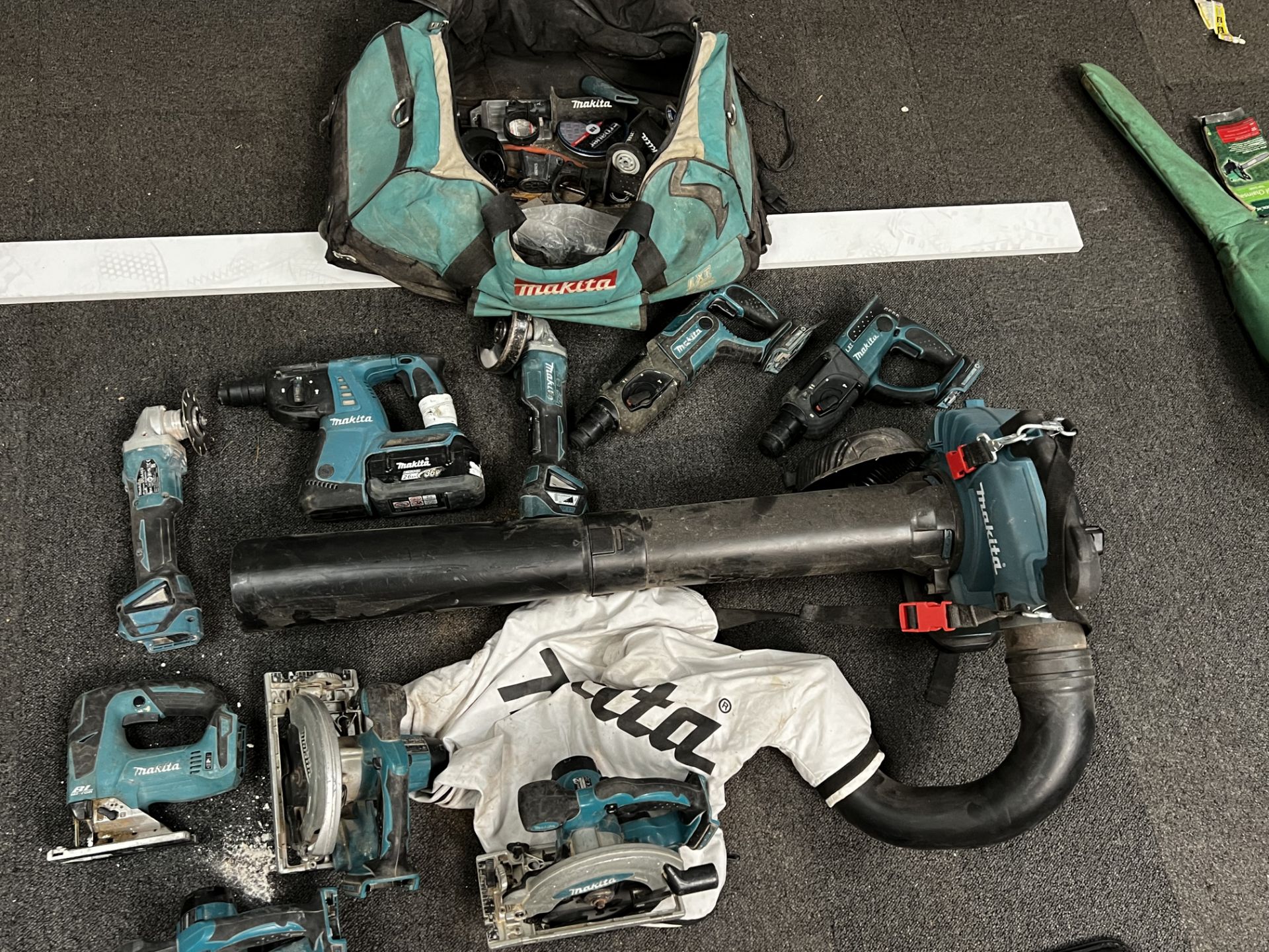 Makita rechargeable power tools as shown in photos