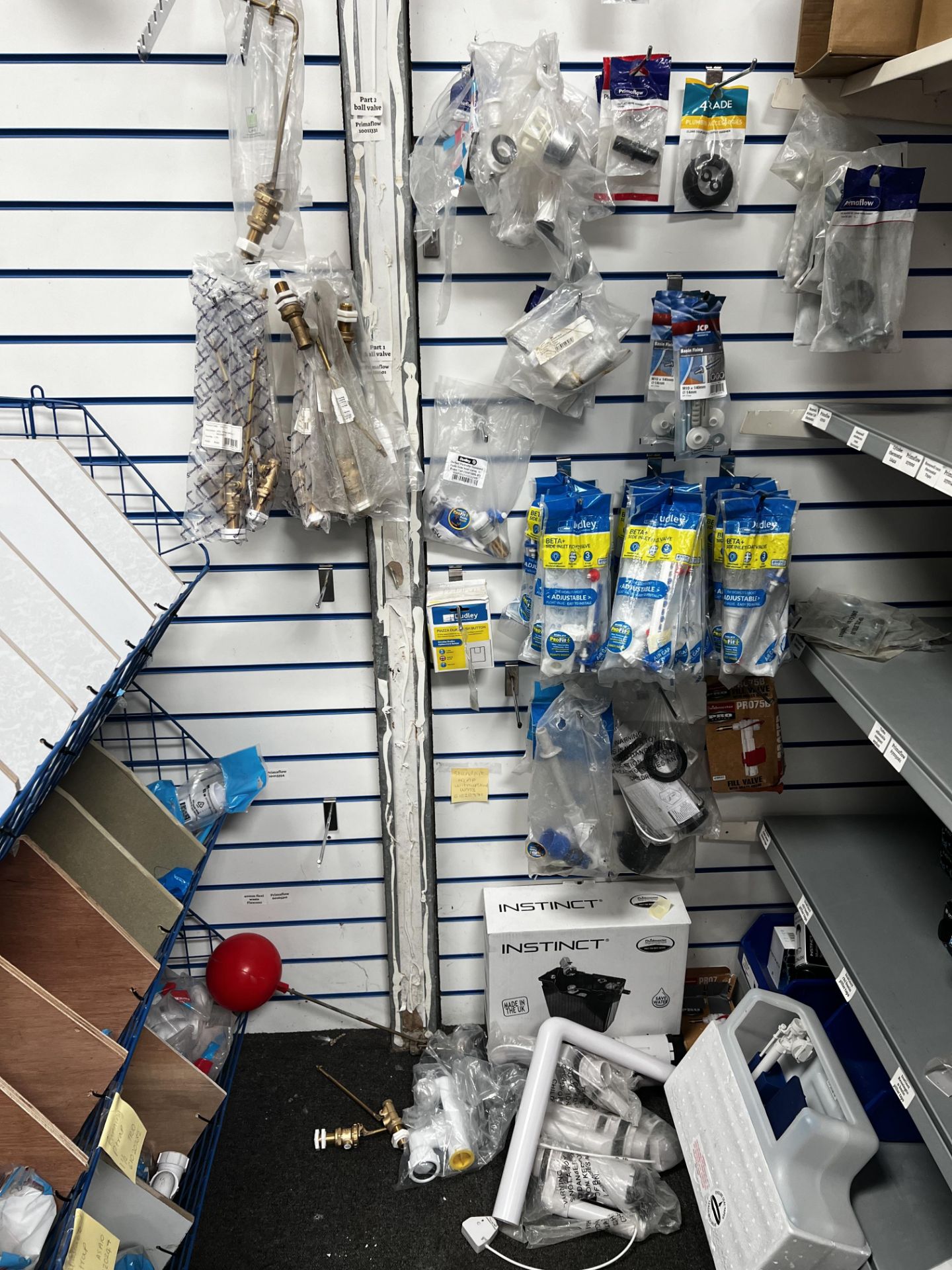 All Plumbing & Heating Stock including all racking and storage shelves/bins as shown in photos - Image 13 of 34