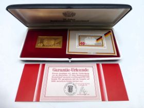 BRD 1974 - Briefmarke in Gold