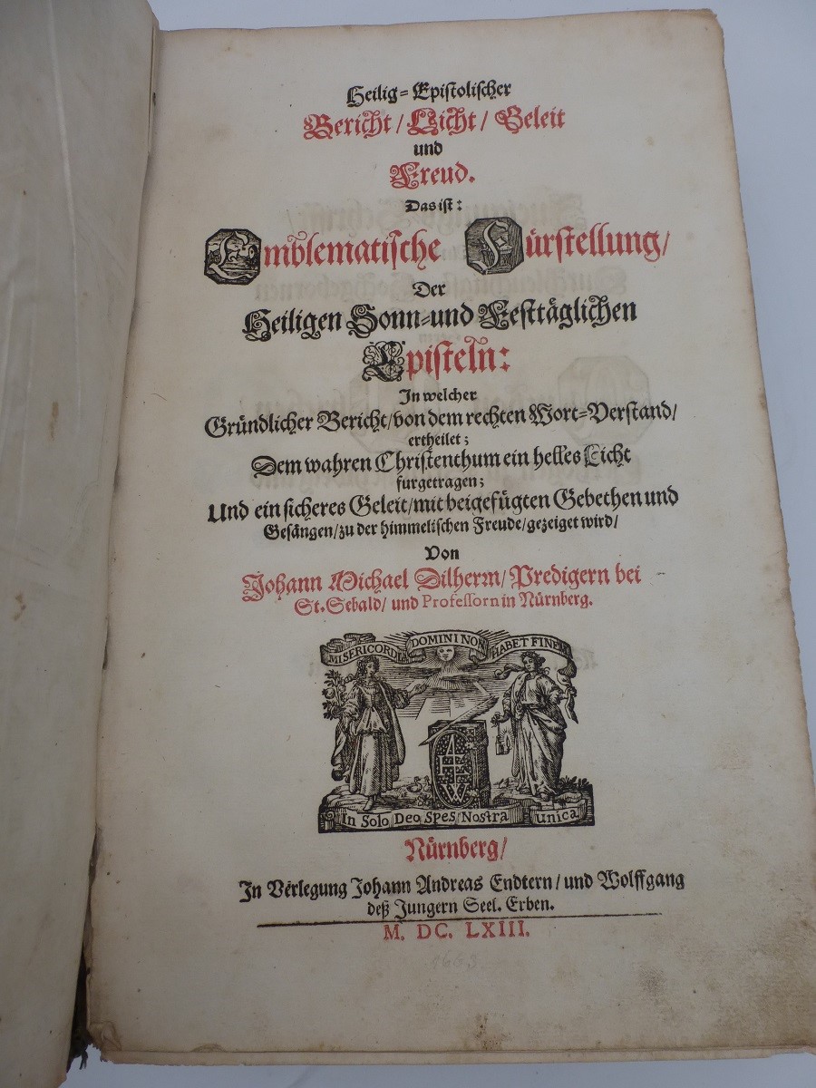 Heilig-Epistolischer Bericht / Nürnberg 1663 - Image 2 of 4