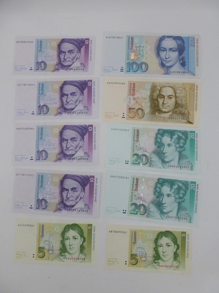 BRD Banknoten / meist kassenfrisch