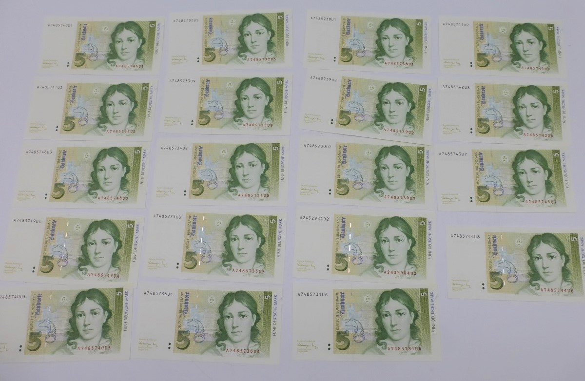 BRD Banknoten / meist kassenfrisch - Image 2 of 2