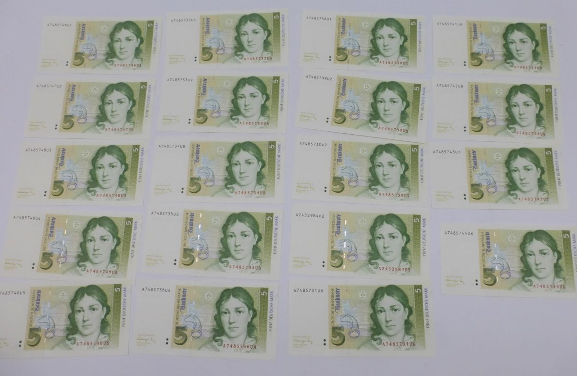 BRD Banknoten / meist kassenfrisch - Bild 2 aus 2