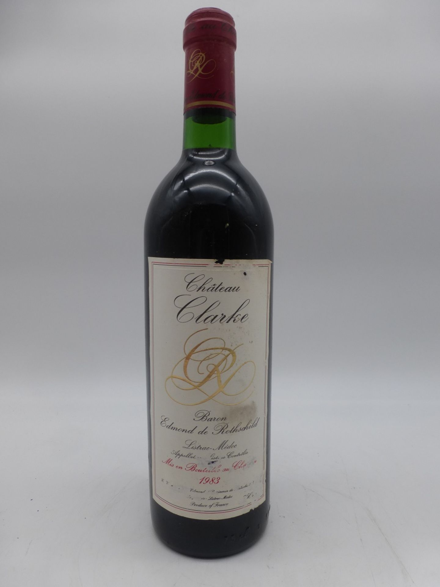 10x Flaschen Chateau Clarke / Rothschild 1983