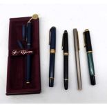 5 Schreibgeräte (Pelikan / Mont Blanc u.a.)