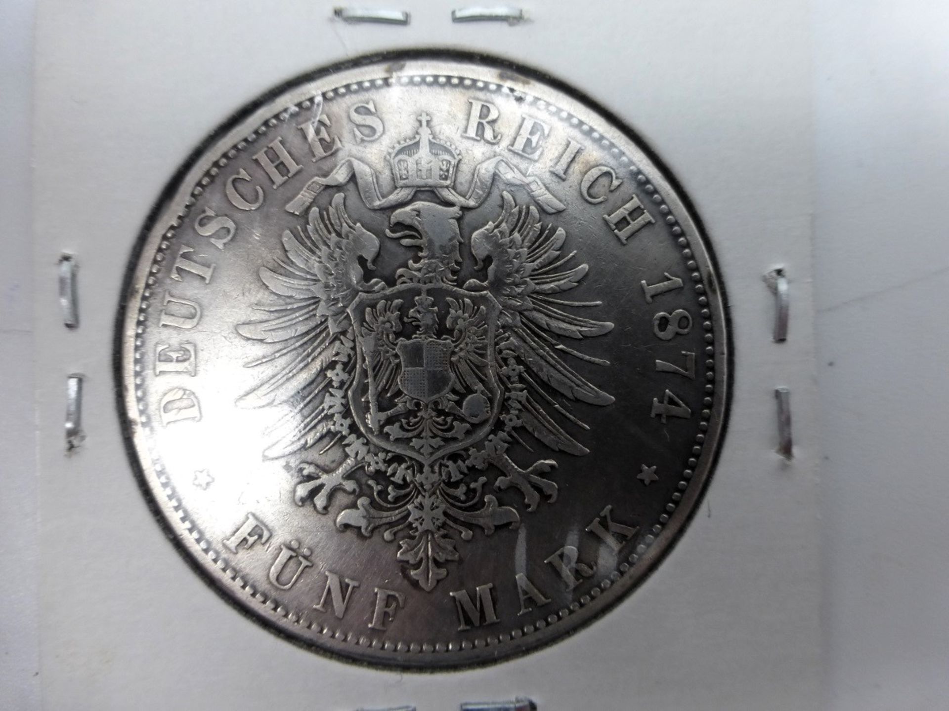 Königreich Bayern - 5 Mark 1874 - Bild 2 aus 2