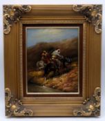 Gemälde "Beduinen auf Pferd"