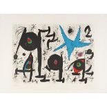 Joan Miró, Homenatge a Joan Prats. Orig.-Farblithographie. Signiert und numeriert. 1971.