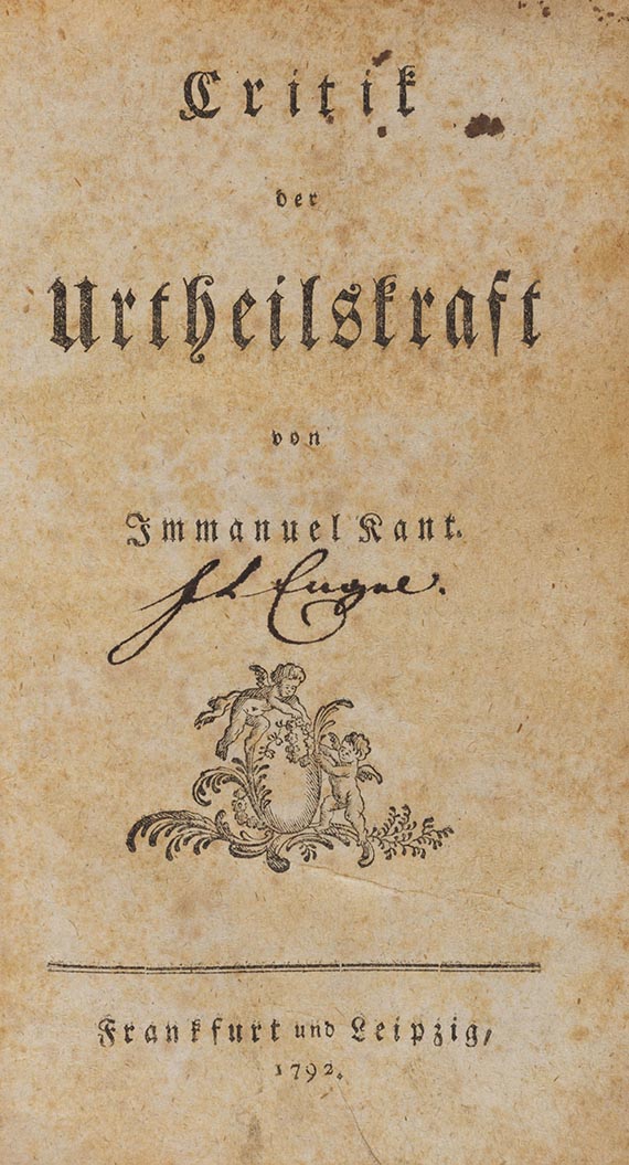 Immanuel Kant Sammlung von 12 Werken (9 in erster Ausgabe). Aus den Jahren 1766-1798.