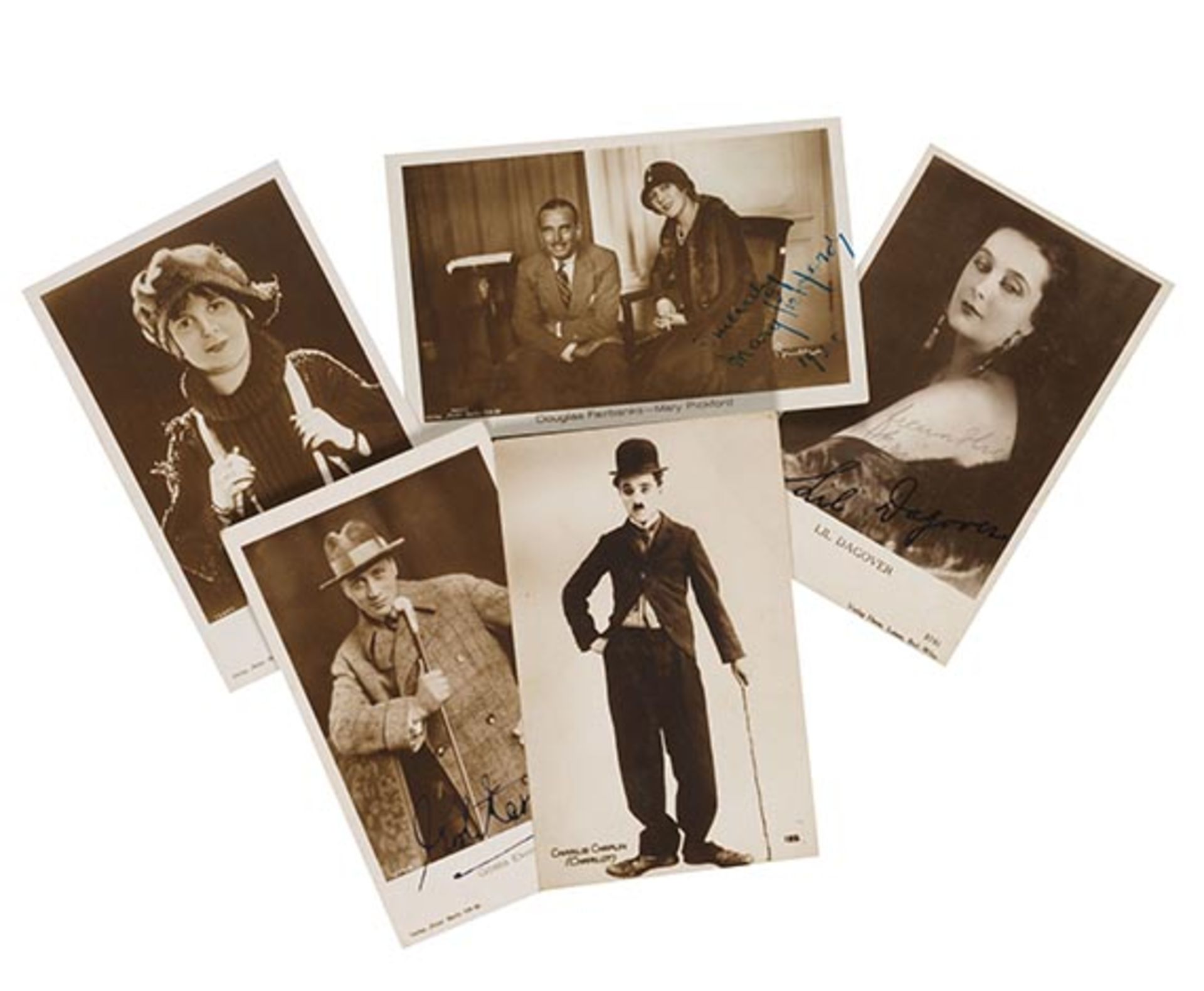 Stummfilm, Sammlung von ca. 1300 Porträtpostkarten. Um 1920 bis 1928.