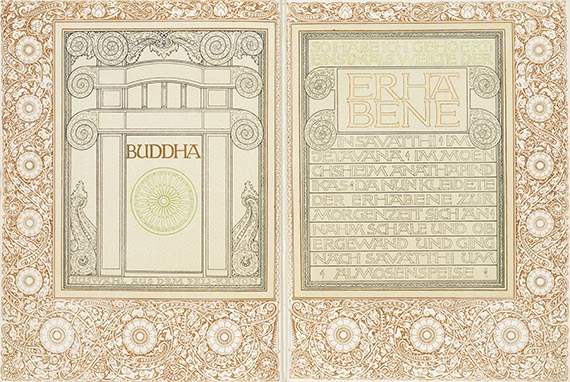 Buddha, Auswahl aus dem Pali-Kanon. Berlin, Brandus 1920-22.