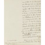 Adolf Heinr. Fr. von Schlichtegroll, Eigenh. Entwurf eines Briefes an Goethe. München. Febr. 1811.